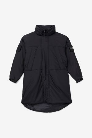 FILA Project 7 Long Padded Coats Black,Mens Clothing | CA.XRAJSW675